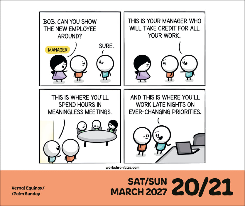 Work Chronicles 2027 Page-A-Day Calendar