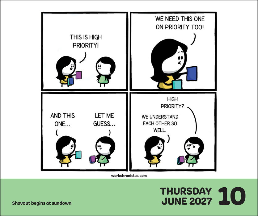 Work Chronicles 2027 Page-A-Day Calendar