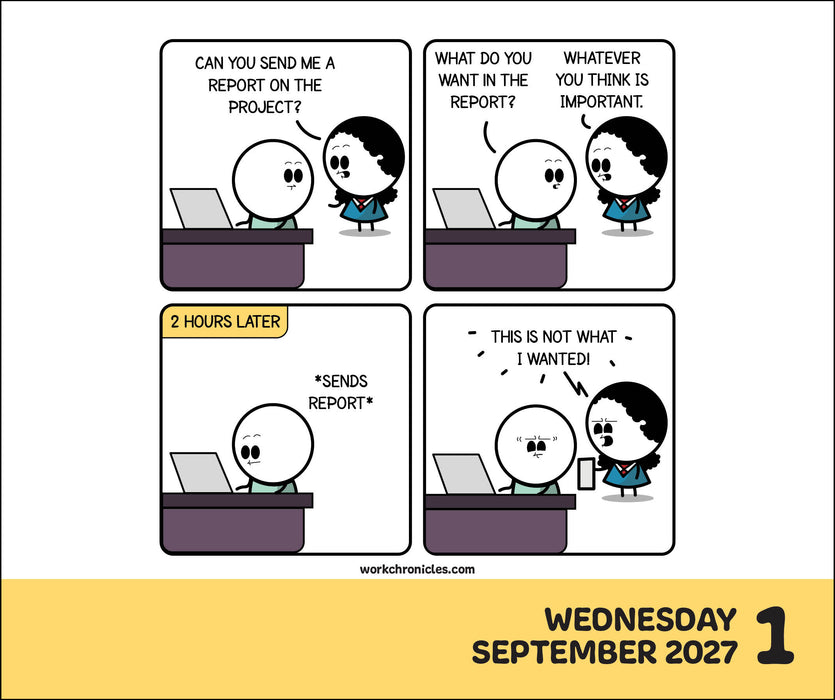 Work Chronicles 2027 Page-A-Day Calendar