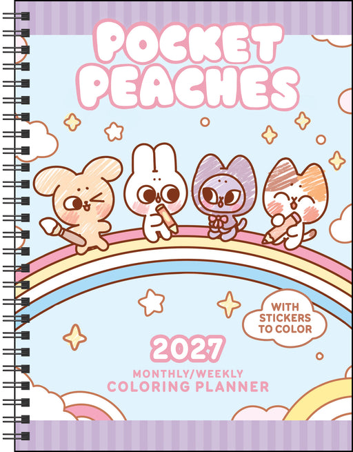 Pocket Peaches Coloring 2027 Weekly Diary