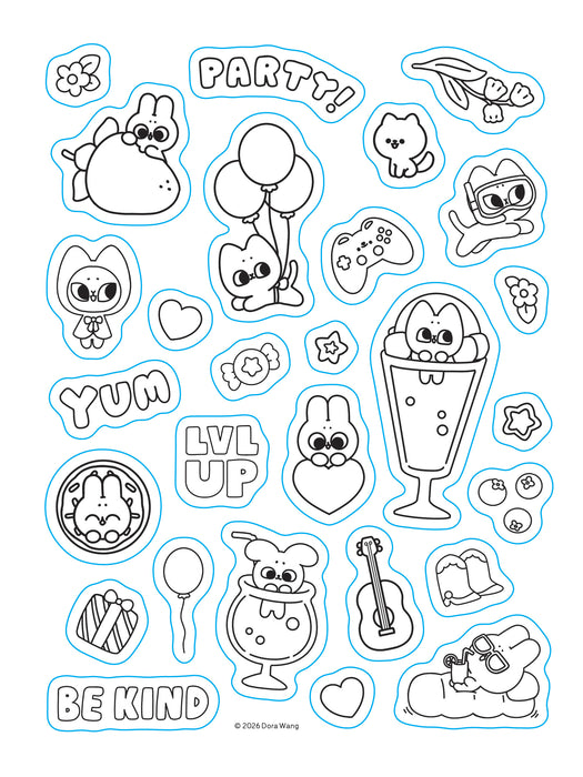 Pocket Peaches Coloring 2027 Weekly Diary