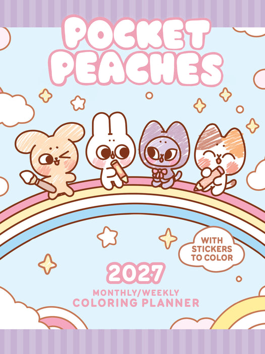 Pocket Peaches Coloring 2027 Weekly Diary