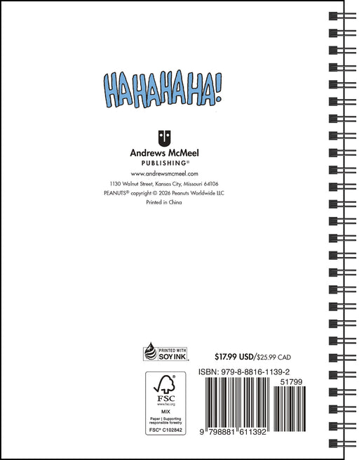 Peanuts Coloring 2027 Weekly Diary