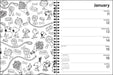 Peanuts Coloring 2027 Weekly Diary