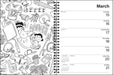 Peanuts Coloring 2027 Weekly Diary