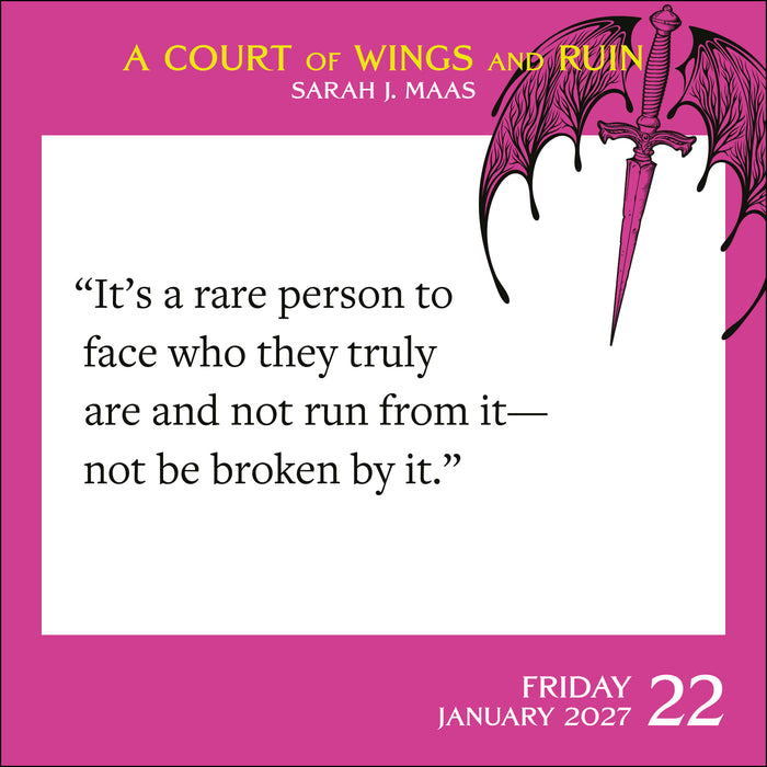Court of Thorns and Roses 2027 Page-A-Day Calendar