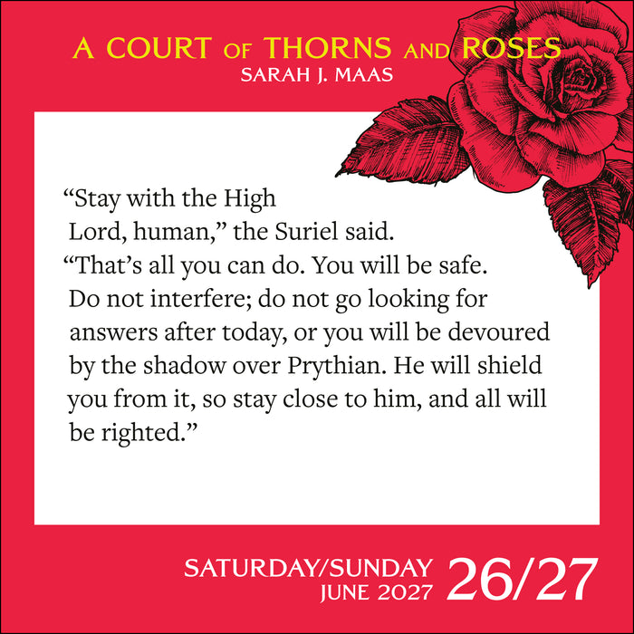 Court of Thorns and Roses 2027 Page-A-Day Calendar