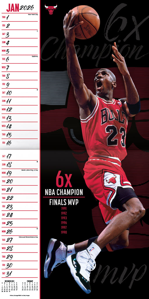 Michael Jordan 2026 Square Wall Calendar