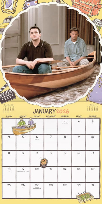 Friends 2026 Mini Wall Calendar
