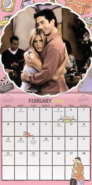 Friends 2026 Mini Wall Calendar