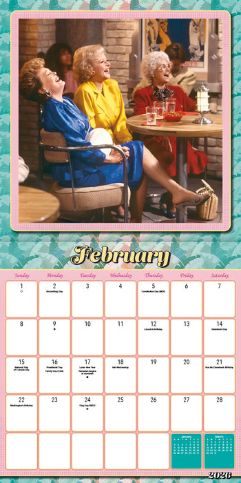 Golden Girls Special Edition 2026 Square Wall Calendar