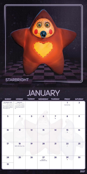 Five Nights at Freddy 2027 Square Wall Calendar