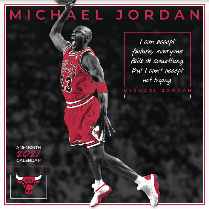Michael Jordan 2027 Square Wall Calendar