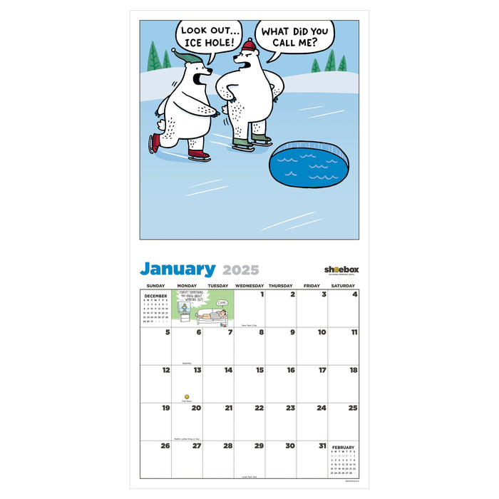 2025 Shoebox Wall Calendar by  TF Publishing from Calendar Club