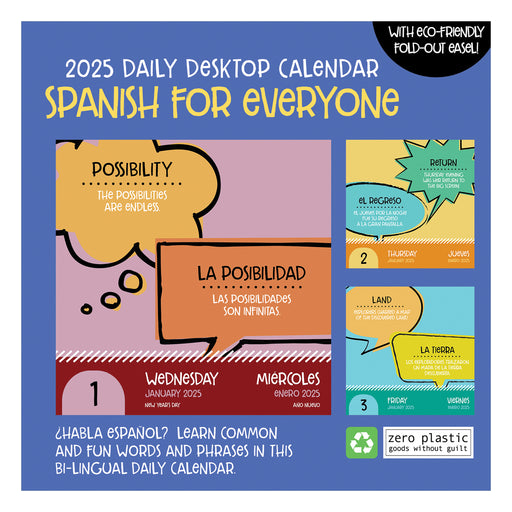 2025 Spanish Words Page-A-Day Calendar by  TF Publishing from Calendar Club