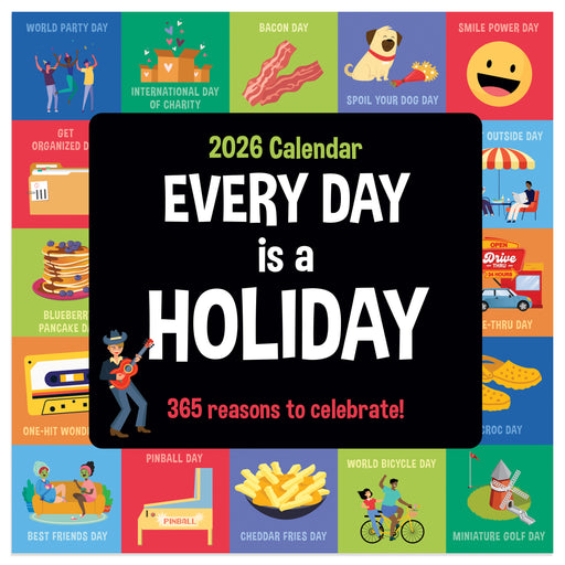 Every Day's a Holiday 2026 Mini Wall Calendar