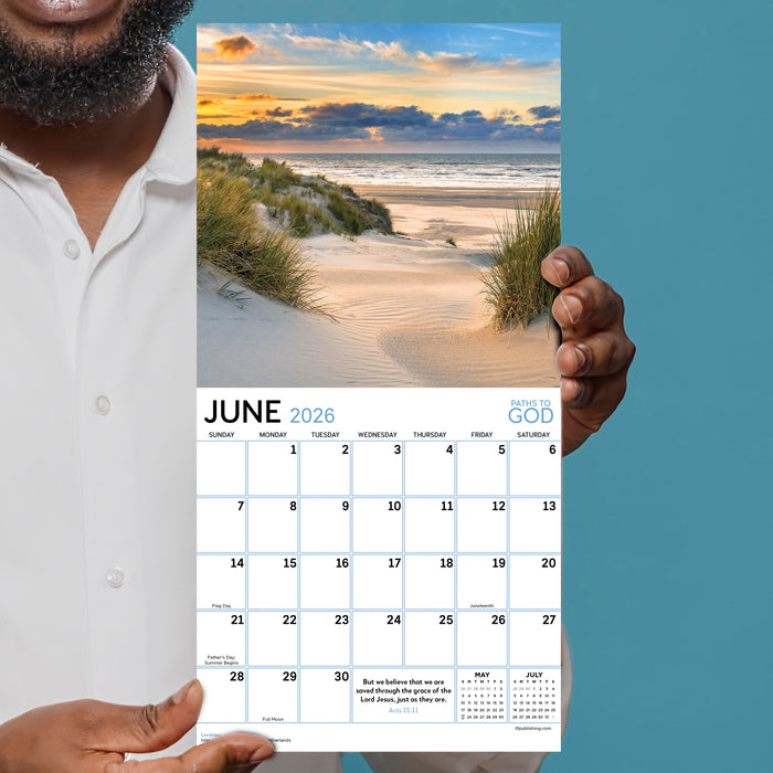 Paths to God 2026 Mini Wall Calendar