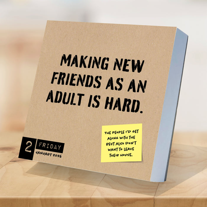 Anti Affirmations Daily Sarcasm 2026 Page-A-Day Calendar