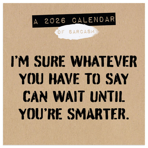 Anti Affirmations and Sarcasm 2026 Mini Wall Calendar