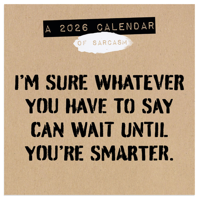 Anti Affirmations and Sarcasm 2026 Mini Wall Calendar