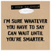 Anti Affirmations and Sarcasm 2026 Mini Wall Calendar