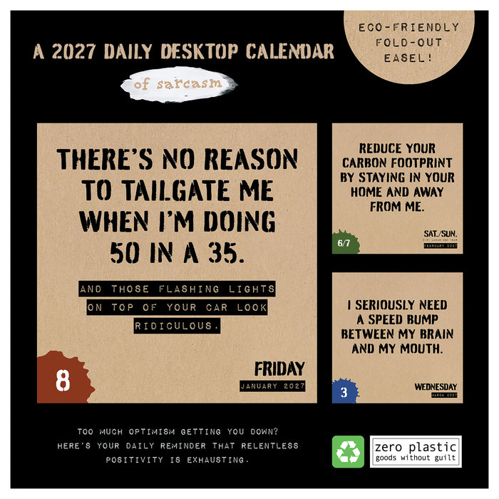 Anti Affirmations Daily Sarcasm 2027 Page-A-Day Calendar