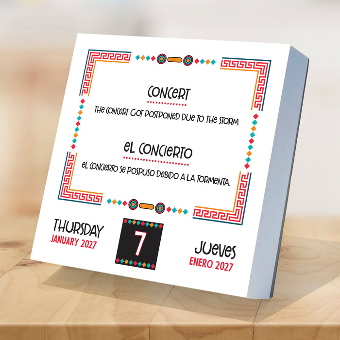 Spanish Words Daily 2027 Page-A-Day Calendar