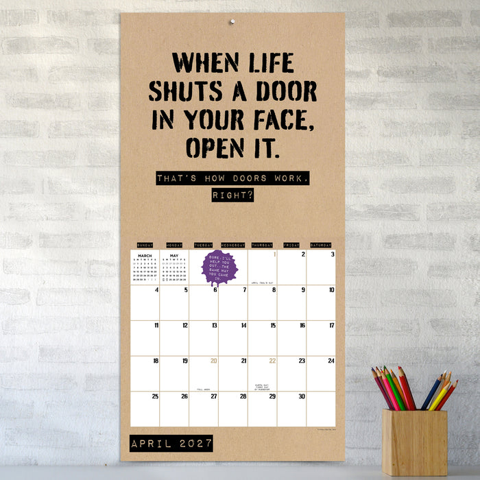 Anti Affirmations 2027 Square Wall Calendar