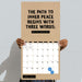 Anti Affirmations 2027 Square Wall Calendar