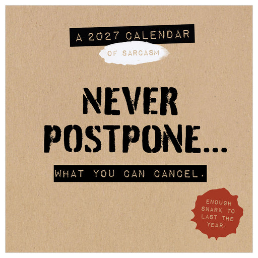 Anti Affirmations and Sarcasm 2027 Mini Wall Calendar