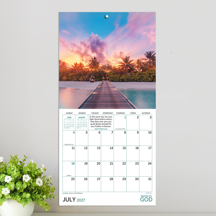 Paths to God 2027 Mini Wall Calendar