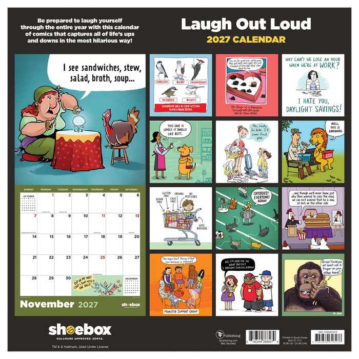 Shoebox LOL 2027 Square Wall Calendar