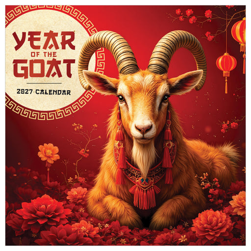 Year of the Goat 2027 Square Wall Calendar