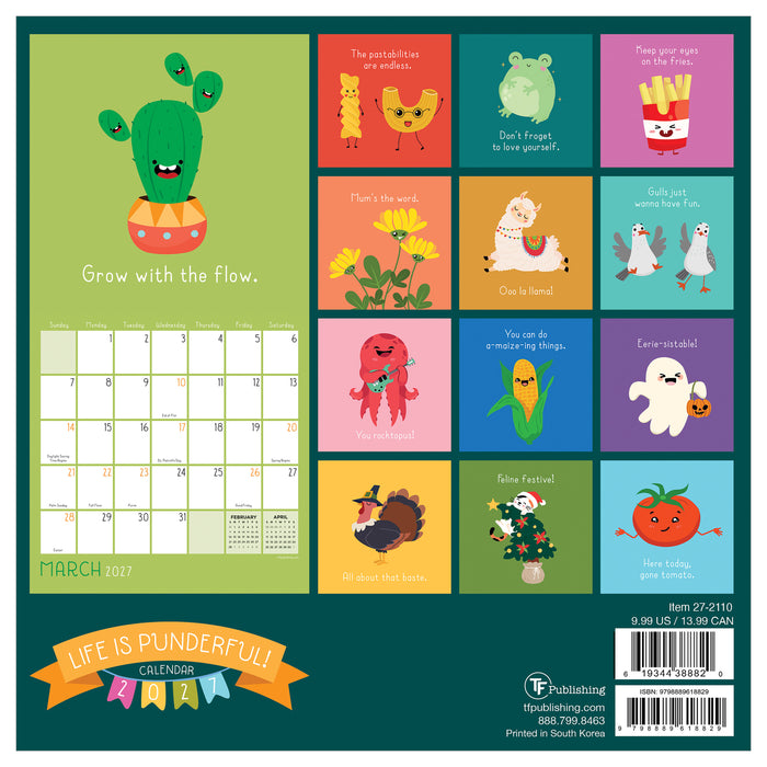 Puns 2027 Mini Wall Calendar