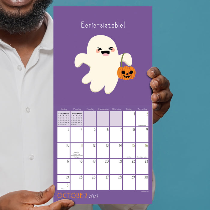 Puns 2027 Mini Wall Calendar