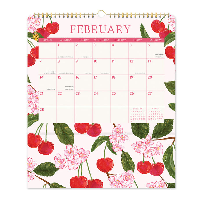 Fruit & Flora Pockets Plus 2027 Large Wall Calendar