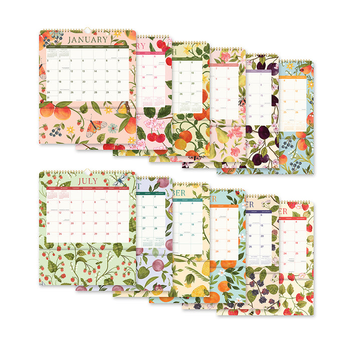 Fruit & Flora Pockets Plus 2027 Large Wall Calendar