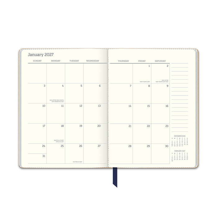 Dual Textured Planner Dots 2027 Weekly Diary