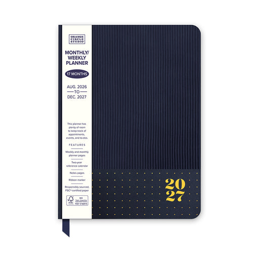 Dual Textured Planner Dots 2027 Weekly Diary