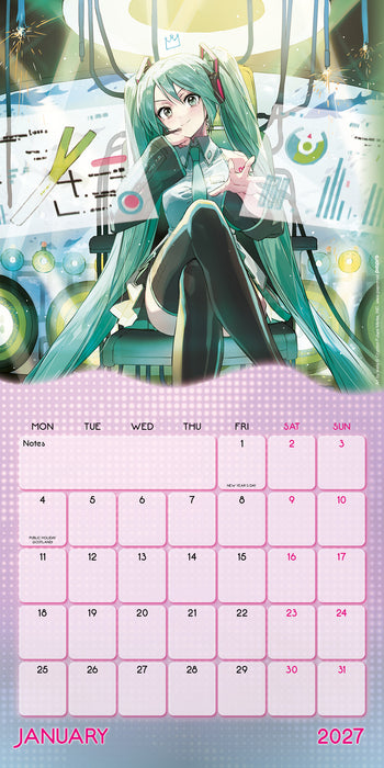 Hatsune Miku 2027 Square Wall Calendar