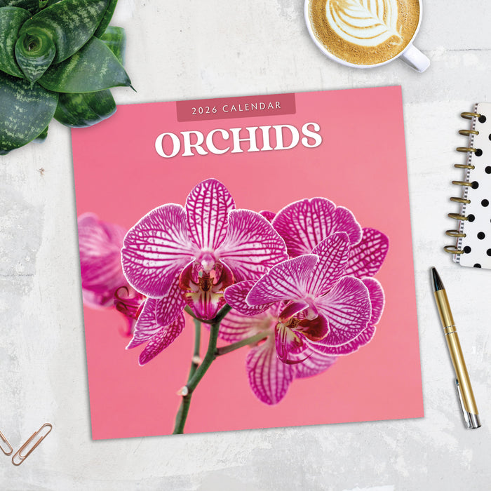 2026 Orchids Wall Calendar